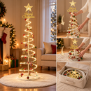 Árvore de Natal Dobrável com LED 1,80m + Kit de Enfeites