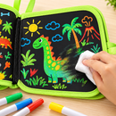 Caderno de Desenho Apagável Infantil Reutilizável com Canetinhas