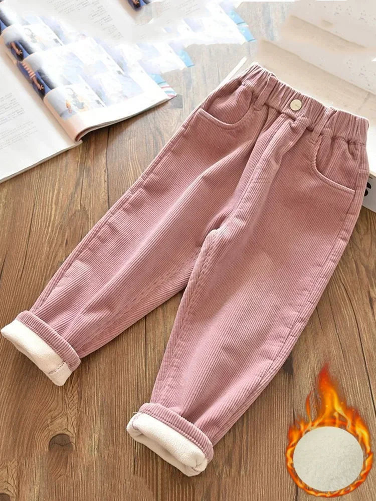 Calça Feminina Infantil Térmica de Cintura Alta | CozyTop