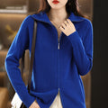 Cardigã Feminino de Inverno Com Ziper | WarmZip