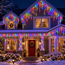 Cascata de Natal 400 LEDs 10 Metros com 8 Funções