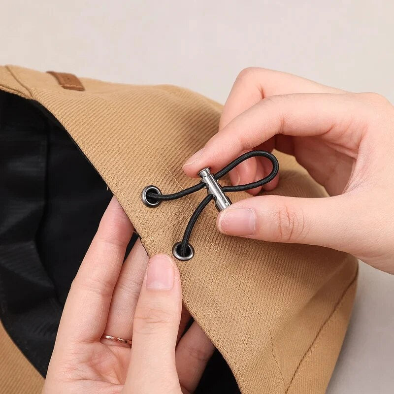  Chapéu Feminino Ajustável Dobrável em Algodão
