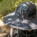 Chapéu Unissex de Sol com Aba Larga e Protetor de Pescoço Ajustável