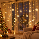 Cortina Pisca Pisca LED 3m para Natal - 8 Funções RGB ou Branco Quente