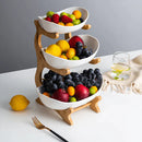 Fruteira de Mesa em Bambu Moderna