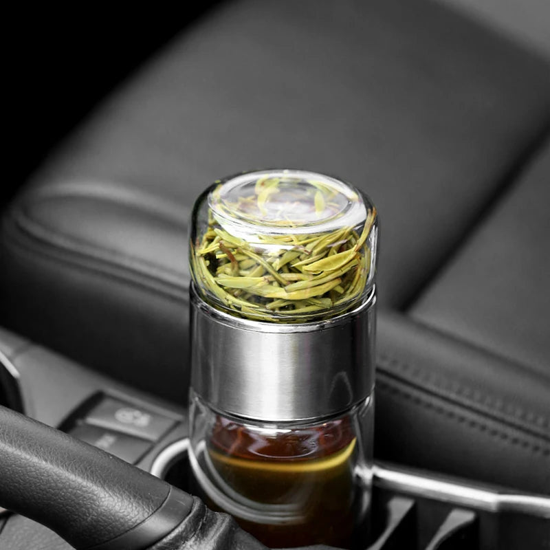 Garrafa para Chá de Vidro com Infusor - EcoTea