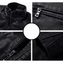 Jaqueta de Couro Masculina Slim Resistente