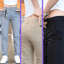 Calça Feminina Social Em Seda Gelo LuxeFit