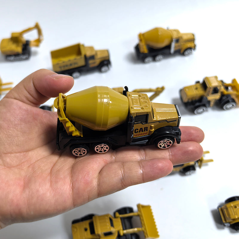 Kit 6 Veículos de Construção Infantil de Metal