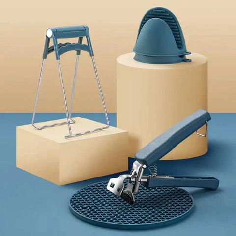 Kit Anti Queimadura de Cozinha em Aço Inoxidável | SafeCook