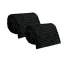 Kit com 2 Mantas Caneladas Aveludadas para Inverno