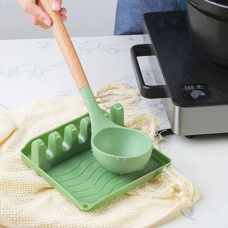 Kit de Utensílios Cozinha em Silicone Minimalista