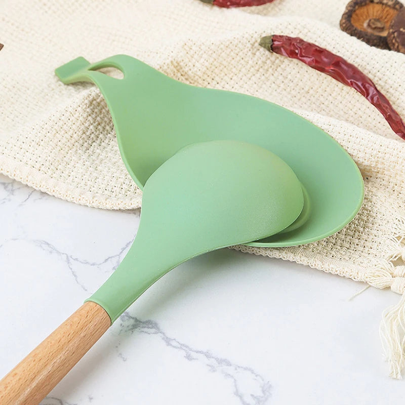 Kit de Utensílios Cozinha em Silicone Minimalista