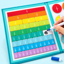 Livro Magnético de Frações Infantil Montessori para Aprender Matemática