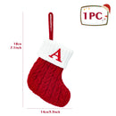 Meia de Natal para Decoração com Alfabeto - MerryLetter
