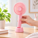 Mini Ventilador Portátil de Mão Recarregável Silencioso 3 Velocidades