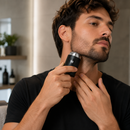 Mini Barbeador Elétrico Recarregável com Display Digital Portátil