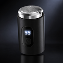Mini Barbeador Elétrico Recarregável com Display Digital Portátil