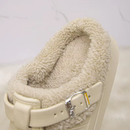 Pantufa Mule Feminina Peluciada Impermeável para Inverno