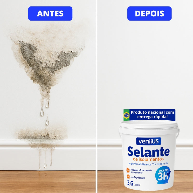 Selante Profissional Impermeável para Infiltrações Veniius