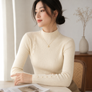 Suéter Feminino de Tricô Elegante com Botões para Inverno