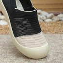 Tênis Slip On Feminino Bicolor Respirável com Solado Antiderrapante | DuoStep