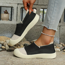 Tênis Slip On Feminino Bicolor Respirável com Solado Antiderrapante | DuoStep