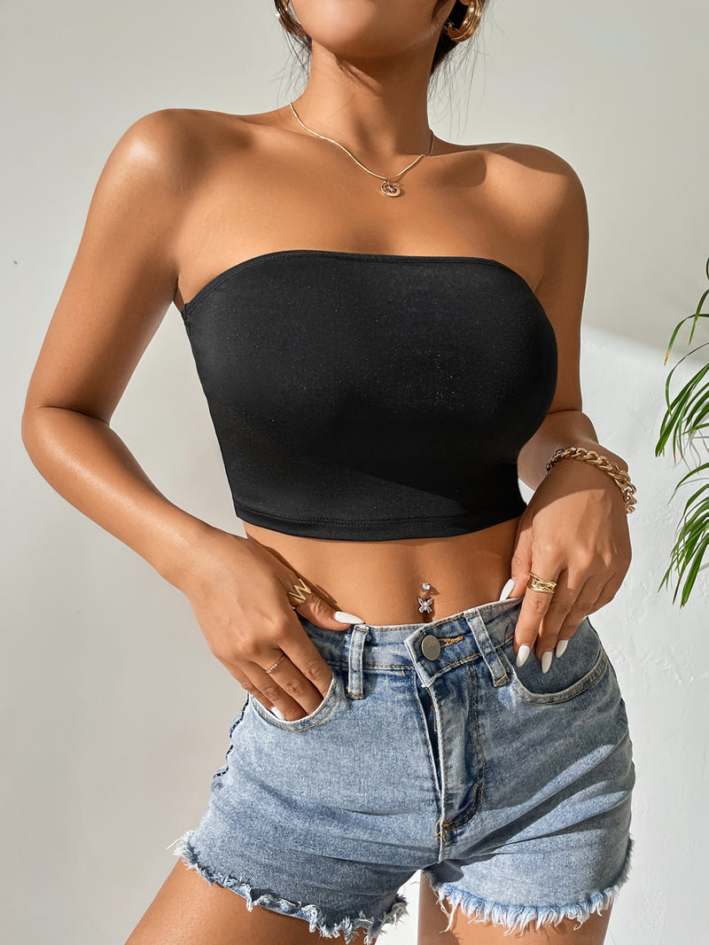 Top Feminino Tomara que Caia de Seda Gelo