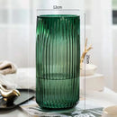 Vaso de Flor Clássico de Vidro Transparente