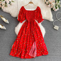 Vestido Feminino Longo Vintage Floral de Verão