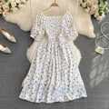 Vestido Feminino Longo Vintage Floral de Verão
