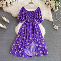 Vestido Feminino Longo Vintage Floral de Verão