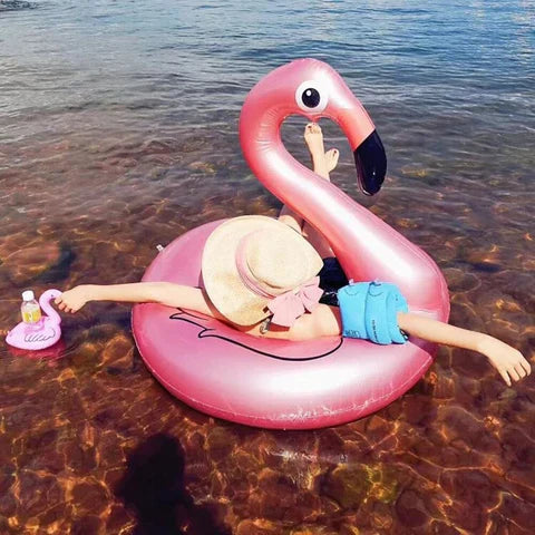 Boia Inflável Flamingo Gigante Piscina
