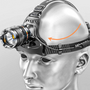 Lanterna De Cabeça Zoom USB Super Potente