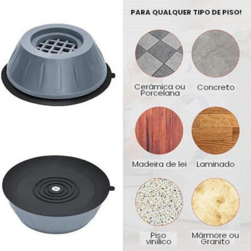 Kit Anti Vibração Com 4 Peças