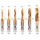 Kit 6 Brocas Power Titanium 2 em 1 + Porta-Brocas Grátis