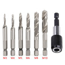 Kit 6 Brocas Power Titanium 2 em 1 + Porta-Brocas Grátis