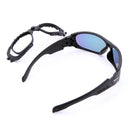Óculos Motociclista Rider com Adaptação para Lentes de Grau Dia e Noite 4 Lentes