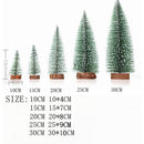 Mini Árvore de Natal, Pequeno Pinheiro com Bases de Madeira para Festa de Natal